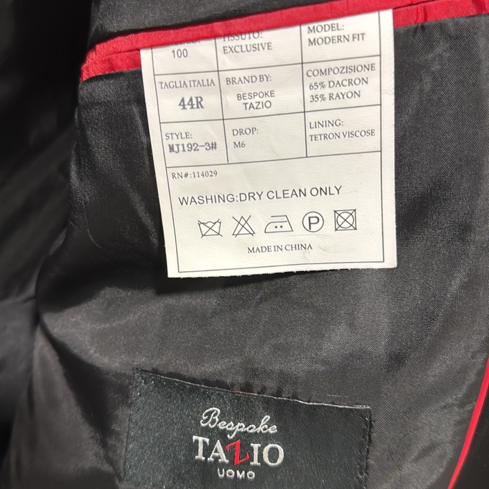 Bespoke tazio uomo 44r. Double vent - Picture 3 of 3